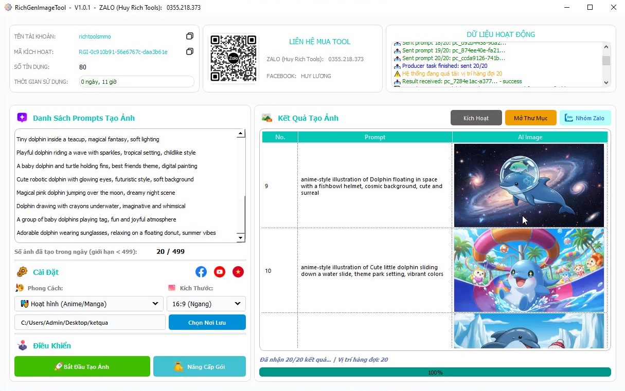 rich gen image tool giao diện